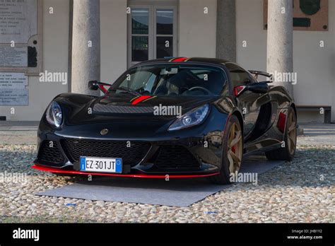 A Lotus Exige Lf1 Supercar And Luxury Sports Car On Exhibition During