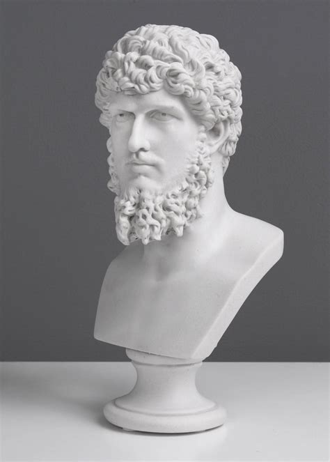 Lucius Verus Bust Sculpture Roman Emperor Small Marble Statue The Ancient Home