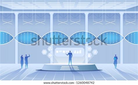 Science Lab Scientists Man Woman Conducting Stock Vector Royalty Free 1260048742 Shutterstock