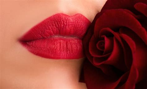 Premium Photo Sexy Plump Lips Red Lipstick Lips With Lipstick Closeup