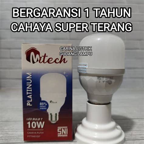 Jual Mitech Platinum Lampu Led T Bulb W Capsule Sni Bergaransi Di