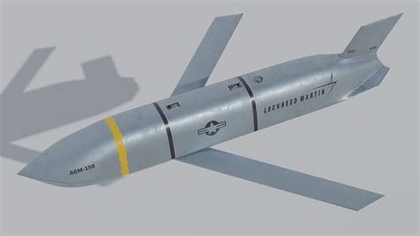 PBR AGM 158 Joint Air To Surface Standoff Missile 3D Model CGTrader