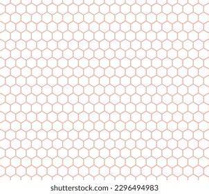 Seamless Hexagons Texture Honeycomb Pattern Stock Illustration