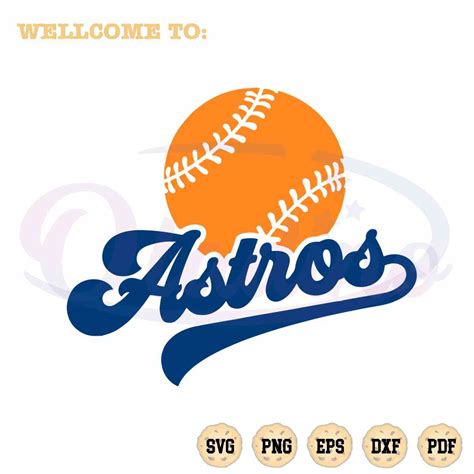 Mlb Houston Astros Baseball Svg For Cricut Sublimation Files