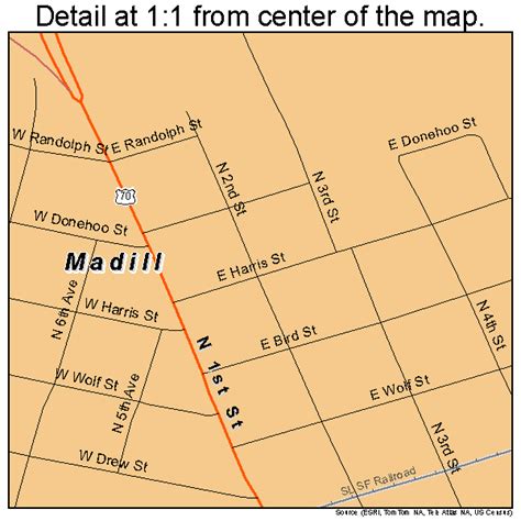 Madill Oklahoma Street Map 4045750