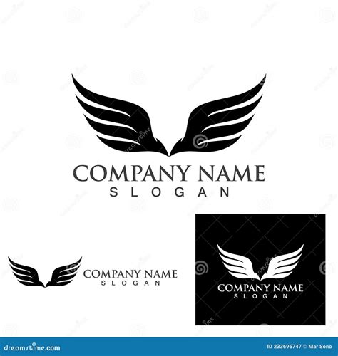 Wing Logo And Symbol Vector Eps10 Stock Vector Illustration Of