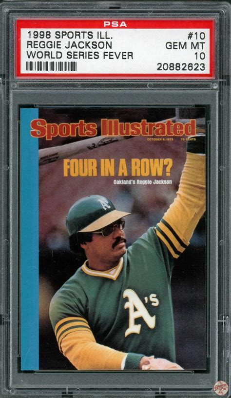 1998 Sports Illustrated Reggie Jackson World Series Fever 10 PSA 10