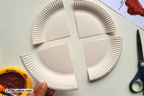 Paper Plate Reindeer Craft Little Ladoo