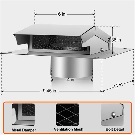 Snapklik Airknow Roof Vent Cap Removable Roof Vents For Houses