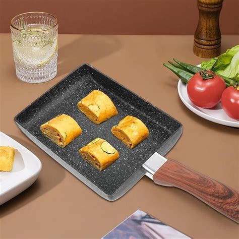 Japonais Tamagoyaki Omelette Pan Fonte Rectangulaire Classique Po Le