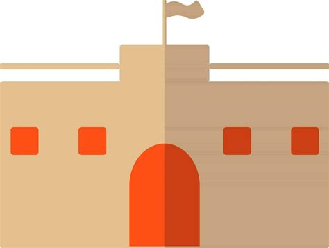 Flat Style Illustration Of Fort 24907385 Vector Art At Vecteezy