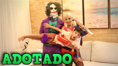 A ARLEQUINA E O CORINGA ADOTARAM O LUCAS ROCHA DA FAMÍLIA ROCHA YouTube