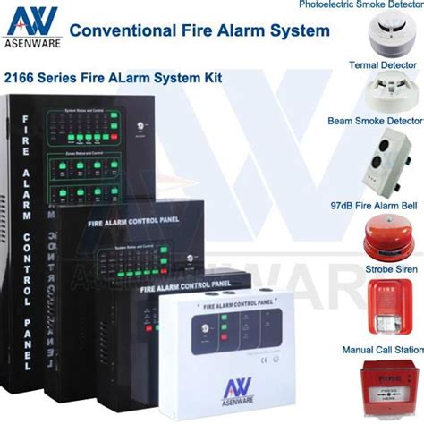 1 32 Zone Conventional Fire Detection Alarm System Aw Cfp2166 8 Asenware China Manufacturer