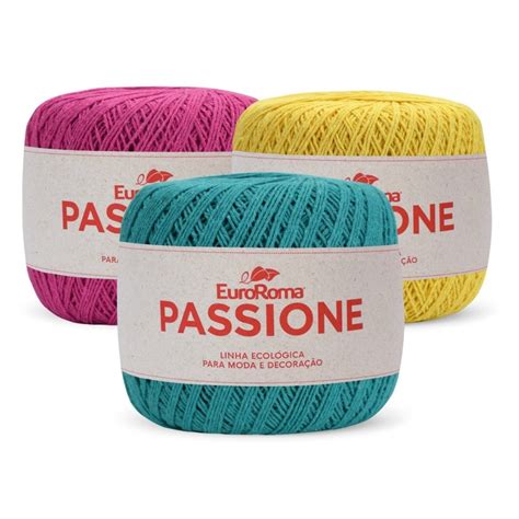 Linha Fio Euroroma Passione N 3 396m Espessura Charme 150g Sissi Fios