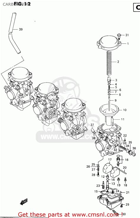 Suzuki GSX600F 2000 Y CARBURETOR Buy Original CARBURETOR Spares Online