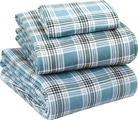 Enviohome 100 Cotton Queen Sheet Set 160 Gsm Soft And Cozy Flannel Deep Pocket Bed Sheets