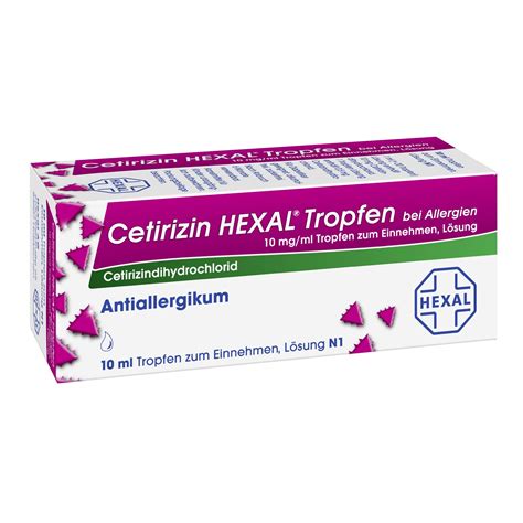 Cetirizin Hexal Tropfen Bei Allergien Mg Ml Ml Shop Apotheke