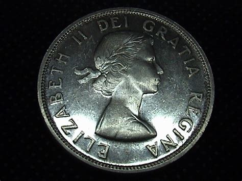 1959 Canada Dollaro Canoa In Argento