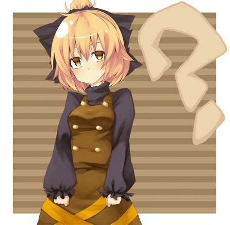 Safebooru Blonde Hair Bow Brown Eyes Bust Hachi105 Hair Bow Hair