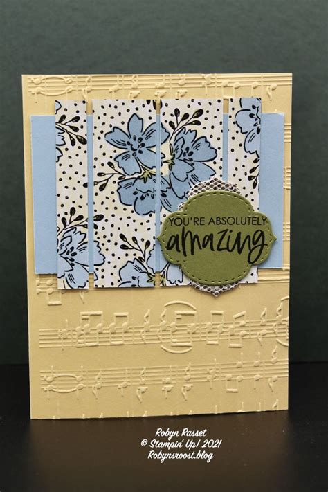 Color The Beautifully Penned Dsp With Stampin Blend Markers To Change