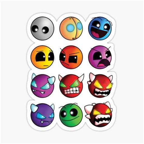 Geometry Dash Unblocked Level Pack Sticker For Sale By Xachanani