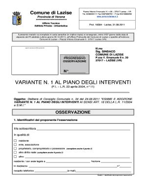 Compilabile Online Comune Lazise Vr Variante N Al Piano Degli