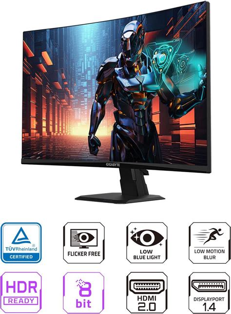 Gigabyte Gs Qc Va Curved Gaming Monitor Qhd X