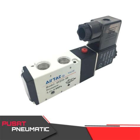 Jual Solenoid Valve 4v210 08 Airtac 110v Ac 12 V Dc Shopee Indonesia