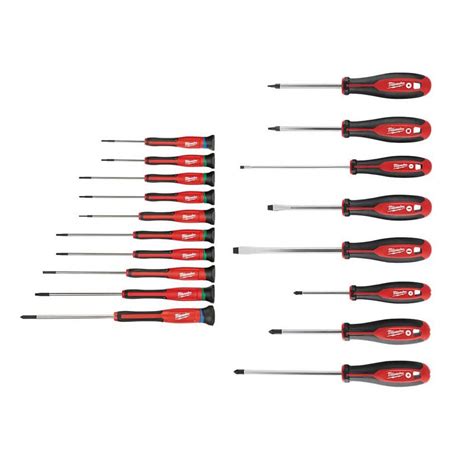 Milwaukee 10 Piece Precision Screwdriver Set With 8 Piece Variety