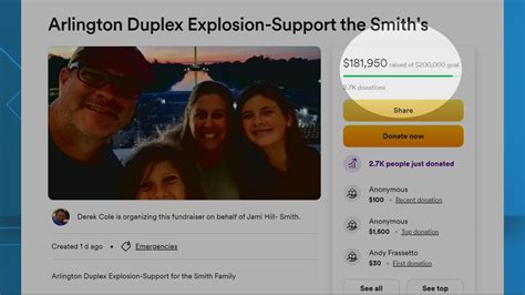 $100K raised for family who lost home in Arlington explosion | wusa9.com