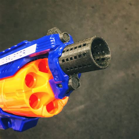 Nerf Disruptor blaster custom muzzle brake by Cask_tools | Download ...