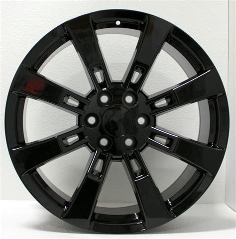 Gmc Black Eight Spoke 22 Inch Wheels Rims