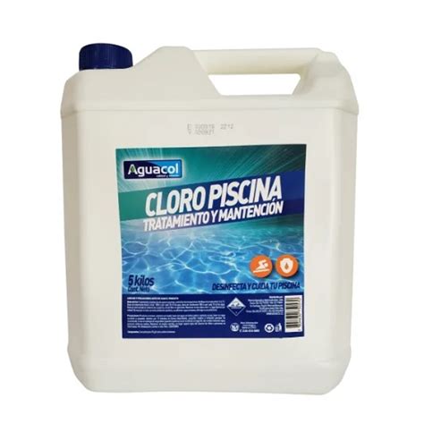 Cloro Liquido Para Piscina 5 Litros Aguacol