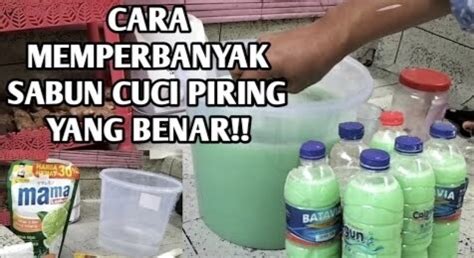 Bikin Istri Senyum Bahagia Ini Tips Cara Memperbanyak Sabun Cuci