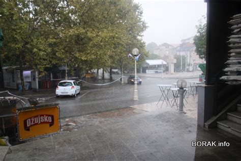 VIDEO FOTO Jaka kiša poplavila ulice Širokog Brijega za samo nekoliko