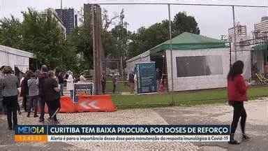 Meio Dia Paran Curitiba Curitiba Aplica Dose Refor O Para Idosos A