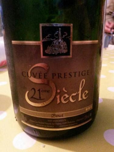 De Charrey Vin Mousseux Cuv E Prestige Si Cle Brut Wine Info