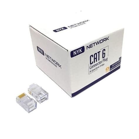 Jual Konektor Rj45 Lan Cat 6 NYK ORI 50pcs Connector Rj45 Cover Cat6