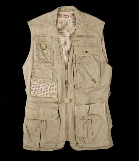 Banana Republic Safari Vest Mens M Vtg Journalist Photographer Khaki