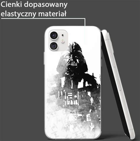 Etui Darth Vader 008 Star Wars Nadruk Pełny Biały Producent Samsung Model A40 Etui Na