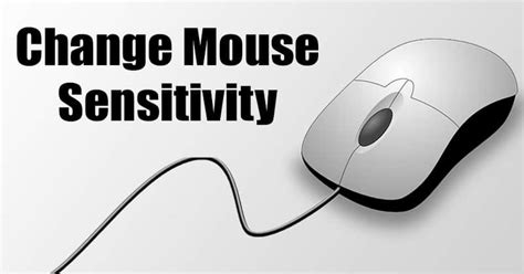 How To Change Mouse Sensitivity In Windows Pc