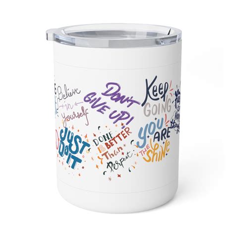 A007 Success Thought Inspire Insulated Mug 81oz