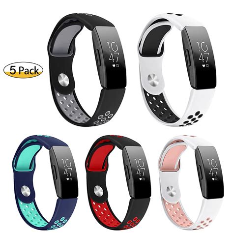 For Fitbit Inspire/ Inspire Hr Bands Two Color Breathable Silicone ...