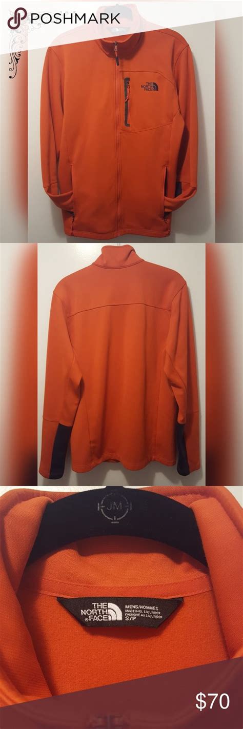 The North Face Mens Burnt Orange Light Jacket This Jacket Is In