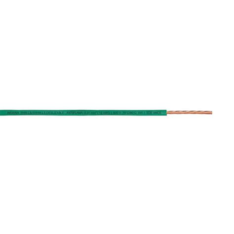 CABLE THWLS THHW LS CALIBRE 12 VERDE 100 M INDIANA The Home Depot México