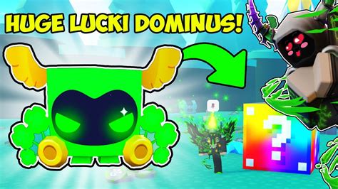 I Got Huge Lucki Dominus In Rainbow Lucky Block Update Pet