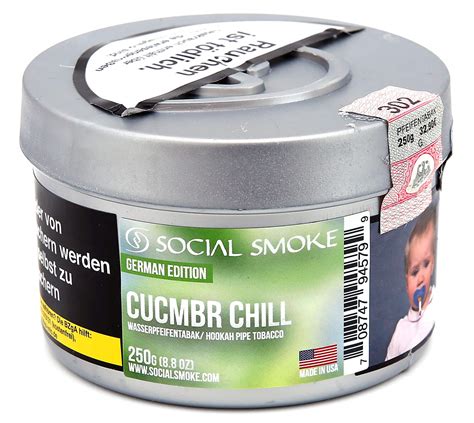 Social Smoke Cucumber Chill Shisha Tabak 250g ELWANO