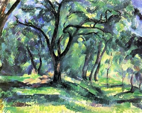 Forest 1890 By Paul Cezanne Mature Period Post Impressionism