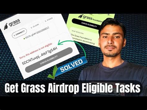 Sorry This Address Is Not Eligible Get Grass Airdrop Wallet Connect