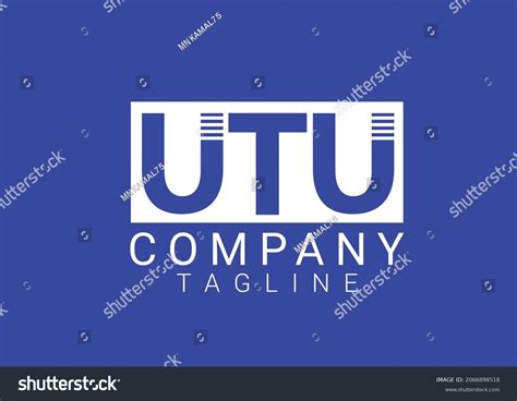 Utu Letter Logo Icon Design Template Stock Vector (Royalty Free ...